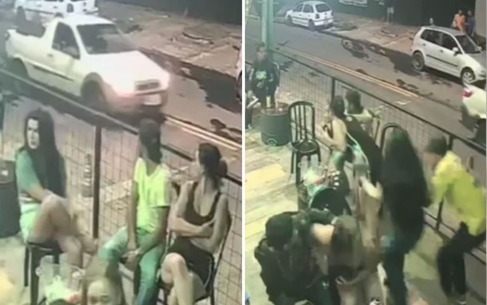 Vídeo mostra pânico de clientes após série de tiros em frente a distribuidora; um suspeito foi preso
