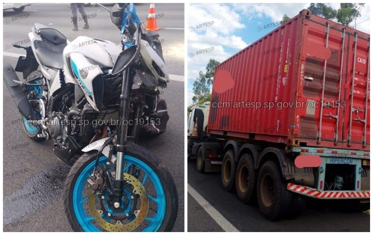 Motociclista morre após bater na traseira de carreta na Rodovia dos Bandeirantes em Itupeva