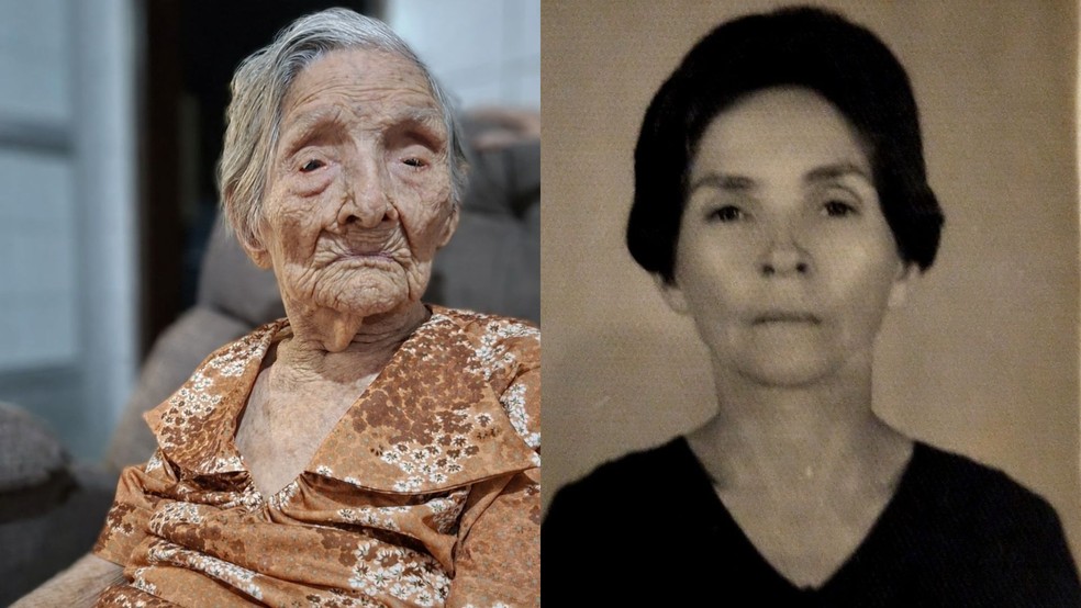 Beatriz Ferreira Duarte completou 115 anos e é a 2ª pessoa viva mais velha do Brasil — Foto: Arte/g1