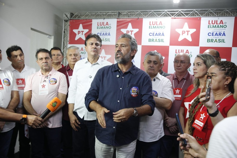 Governador Elmano de Freitas lança candidatura à reeleição nas eleições 2026 — Foto: Kid Junior/SVM