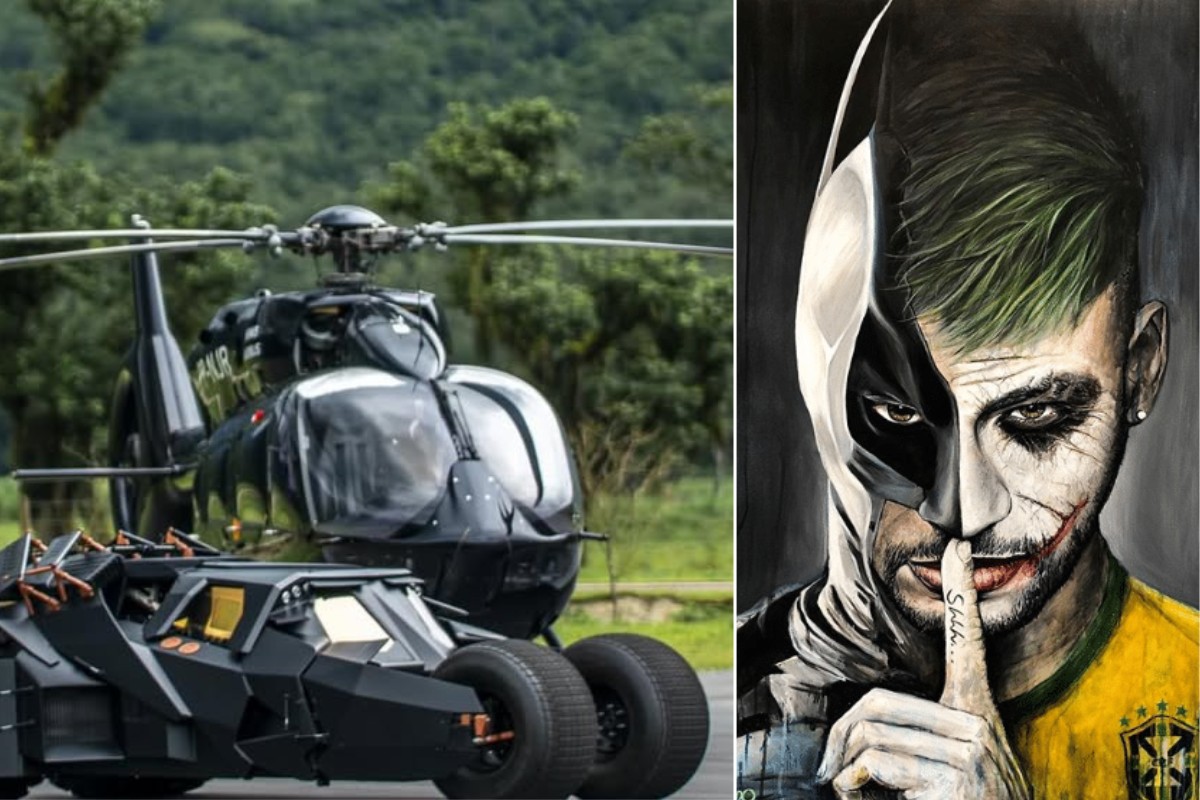 Neymar e Batman: Jogador da seleção tem tatuagem, Batmóvel e até helicóptero do homem morcego; VEJA
