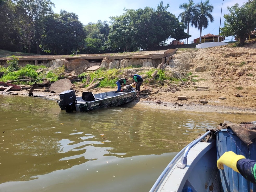  rio Jamari em Candeias  — Foto: Leiliane Byhain/Rede Amazônica