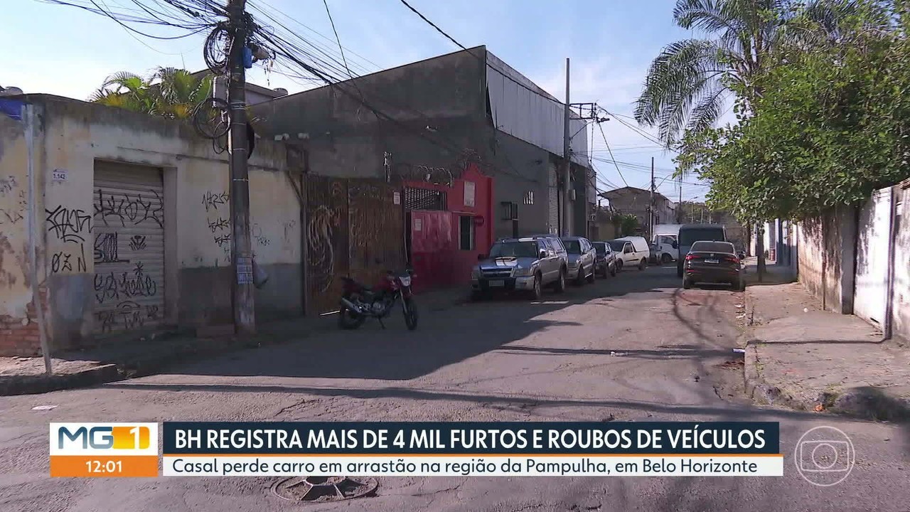 BH registra mais de 4 mil furtos e roubos de veículos no primeiro semestre de 2026