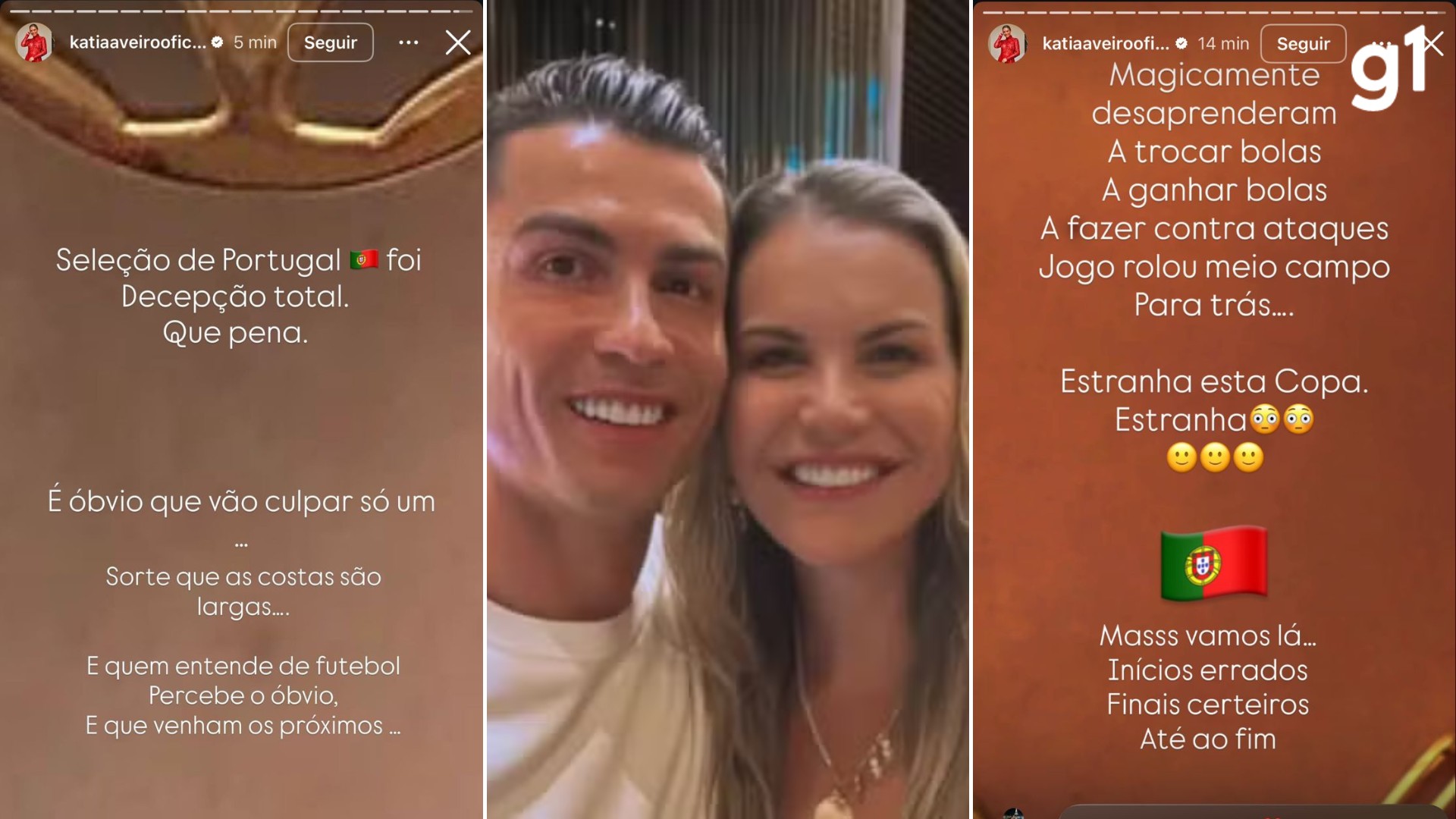 'Portugal foi decepção total', diz irmã de Cristiano Ronaldo após empate com RD Congo; portuguesa assistiu ao jogo na Serra Gaúcha