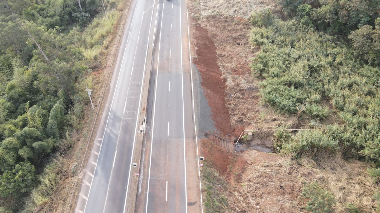 Trecho da BR-050 sentido Uberaba a Uberlândia é liberado após quase 20 dias interditado por erosão 
