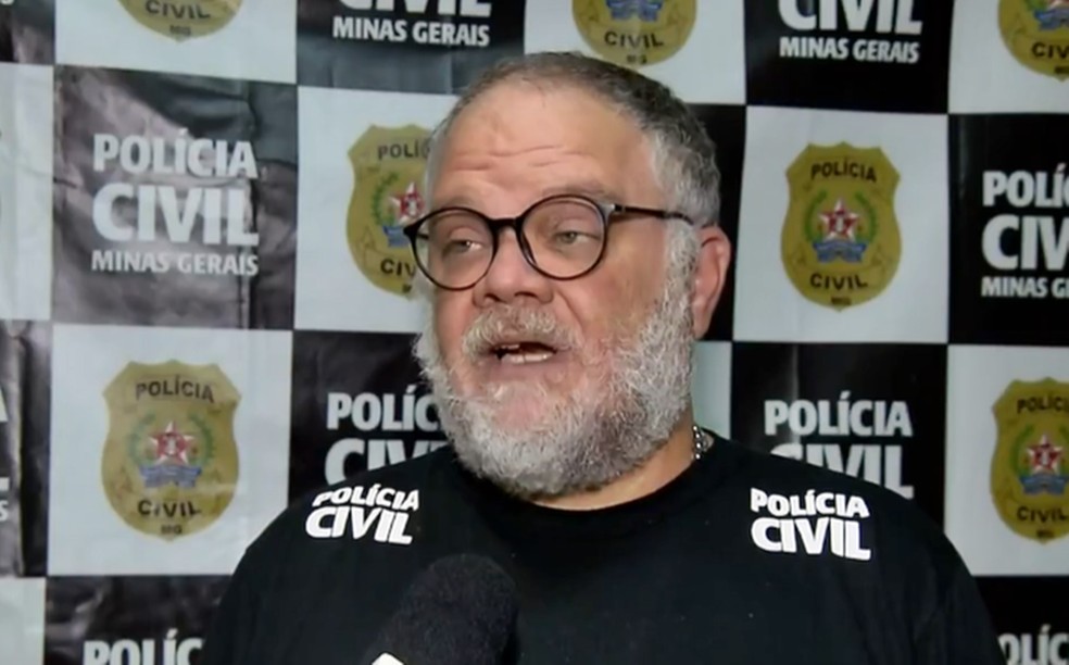 Delegado Marcelo Bangoim Fernandes investiga crime que ocorreu em Campanha — Foto: Reprodução EPTV