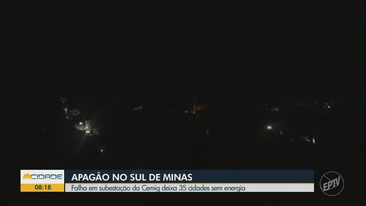 Falha em subestação da Cemig deixa 35 cidades sem energia no Sul de Minas