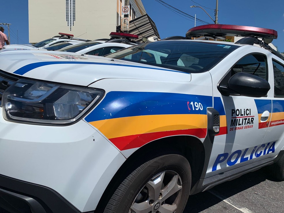 Viatura da Polícia Militar de Minas Gerais, dez 2023 — Foto: Raquel Freitas/TV Globo