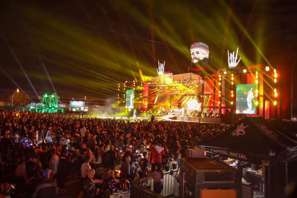 Público durante show do Capital Moto Week 2022, em imagem de arquivo — Foto: Divulgação/Capital Moto Week