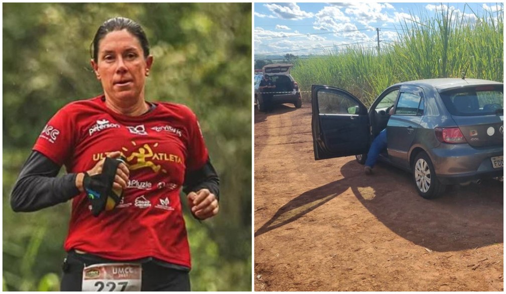 A ultramaratonista Camila Matte, de Leme, foi encontrada morta em canavial na zona rural — Foto: Reprodução Facebook e Leme Digital