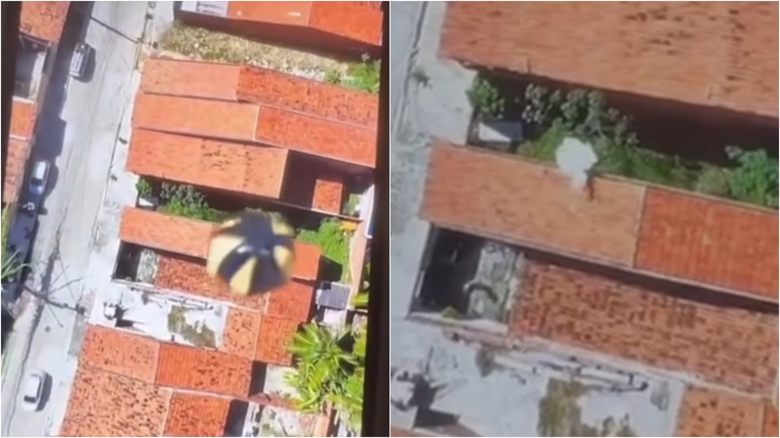 Criminosos usam drone para arremessar explosivo em casa de Fortaleza; veja vídeo