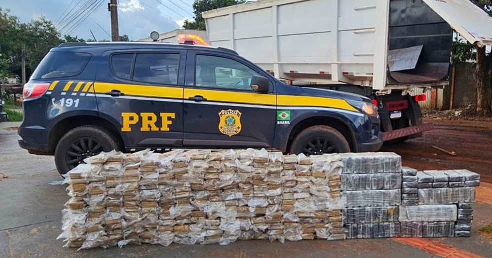 Apreensão de cocaína em Campo Grande e relacionada ao esquema da família  — Foto: PRF/Divulgação