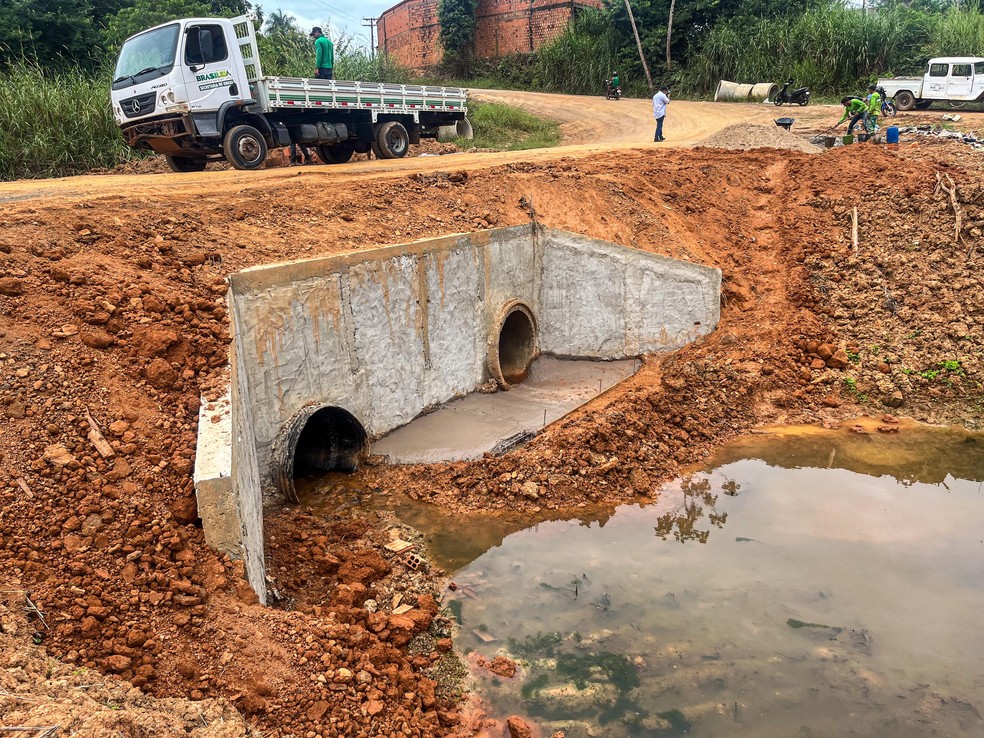 Instalações de linhas são para evitar novo isolamento — Foto: Asscom/ Prefeitura de Brasiléia