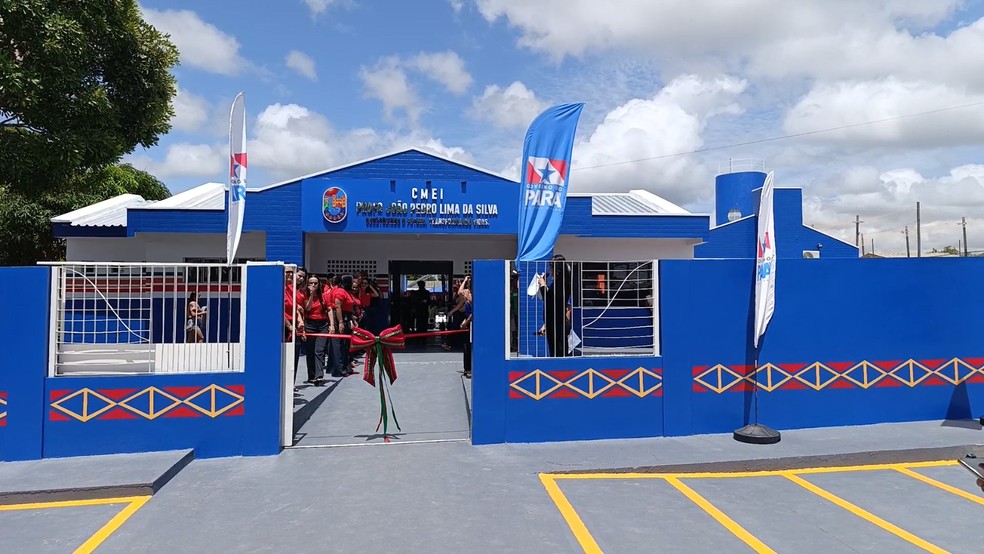 CMEI Professor João Pedro Lima da Silva em Monte Alegre — Foto: Arney Barreto/TV Tapajós