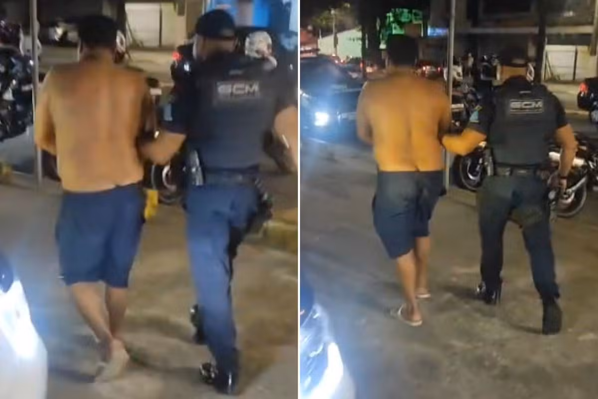 Homem é preso suspeito de agredir e esganar companheira e atacar crianças no litoral de SP