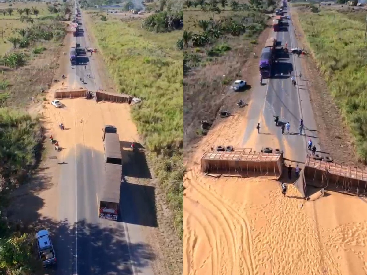 Acidente entre caminhão e carro deixa uma pessoa morta e três feridas na BR-364 em RO