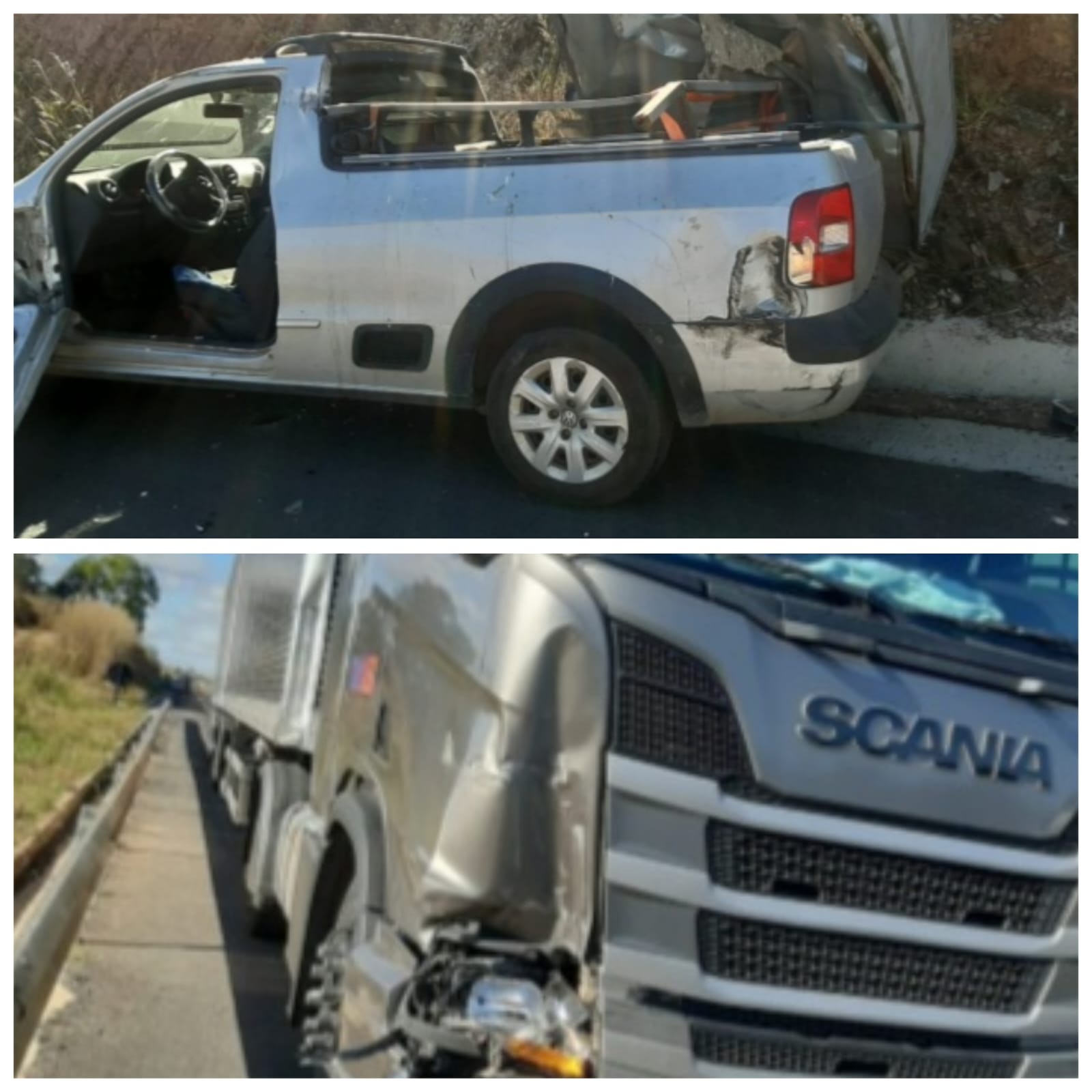 Motorista morre após ser atropelado por caminhão ao abrir porta de caminhonete parada às margens da BR-135