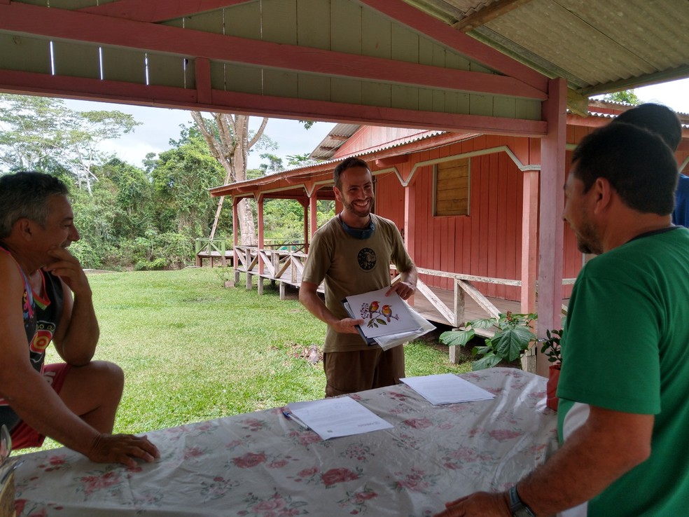 O ornitólogo Fernando Igor de Godoy foi o primeiro a registrar o canto da nova espécie — Foto: Fernando Igor de Godoy