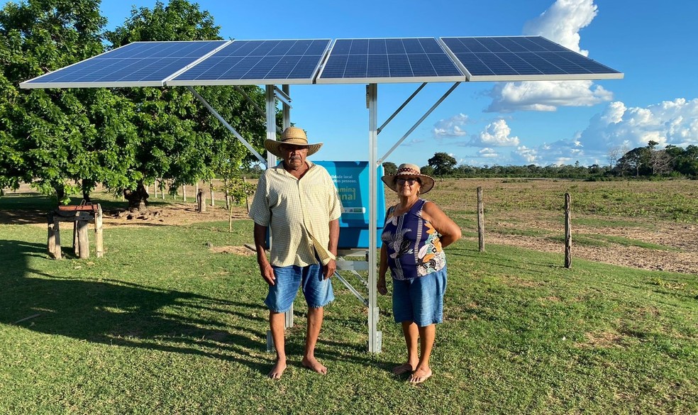Ilumina Pantanal permite que programação da TV chegue às comunidades mais isoladas do bioma — Foto: Divulgação