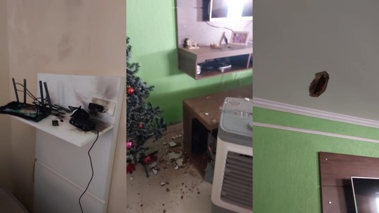 Raio explode modem e destrói fiação de casa em Uberlândia: 'comecei a gritar', diz moradora