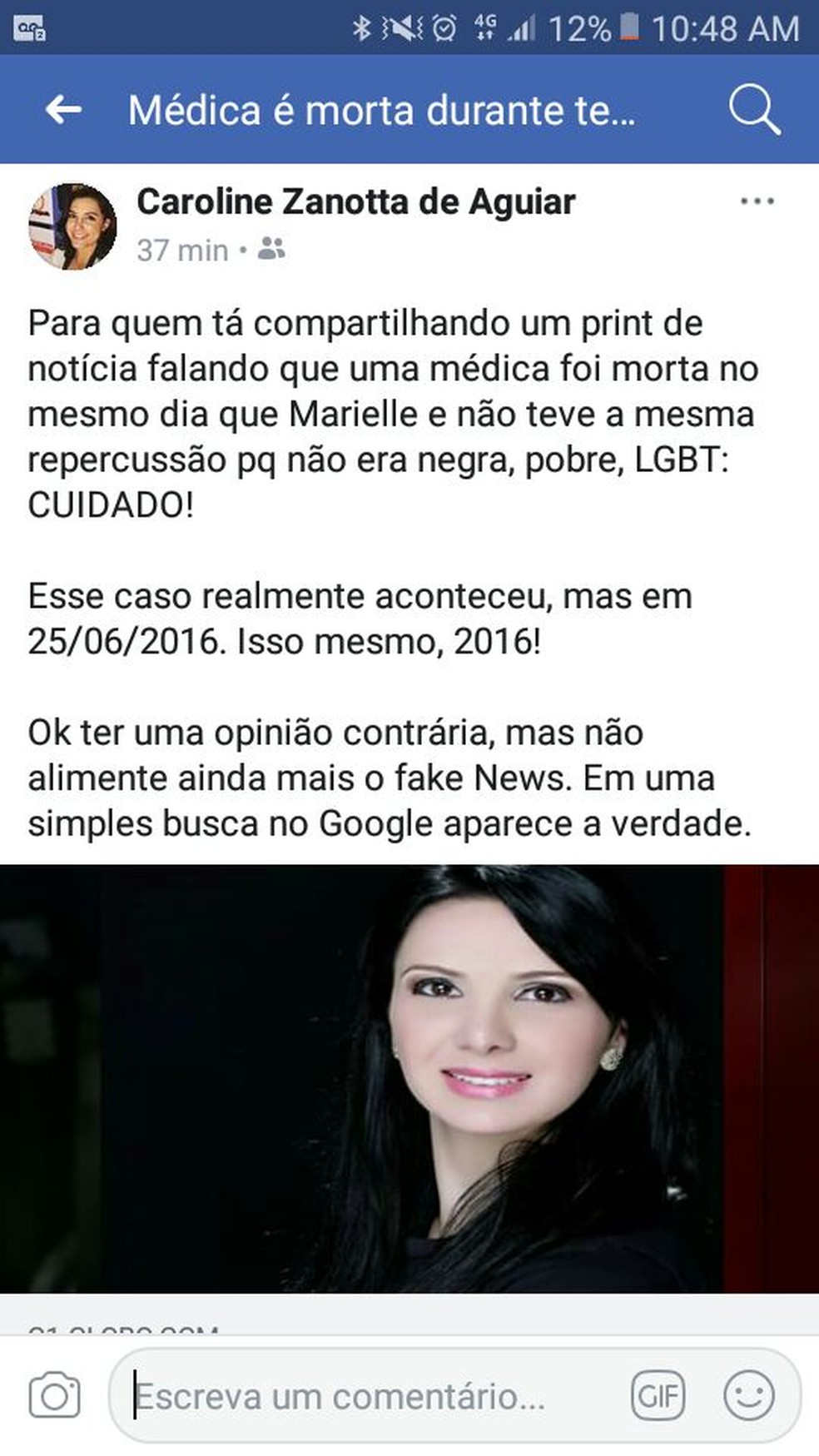 Marielle engravidou aos 16? Foi casada com o traficante Marcinho VP?  Ignorava as mortes de policiais? Não é verdade! | É ou não é? - NAO USAR |  G1