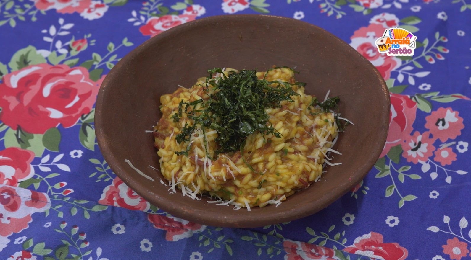 'Coração do Sertão': Aprenda a fazer um risoto de jerimum com carne seca e queijo coalho
