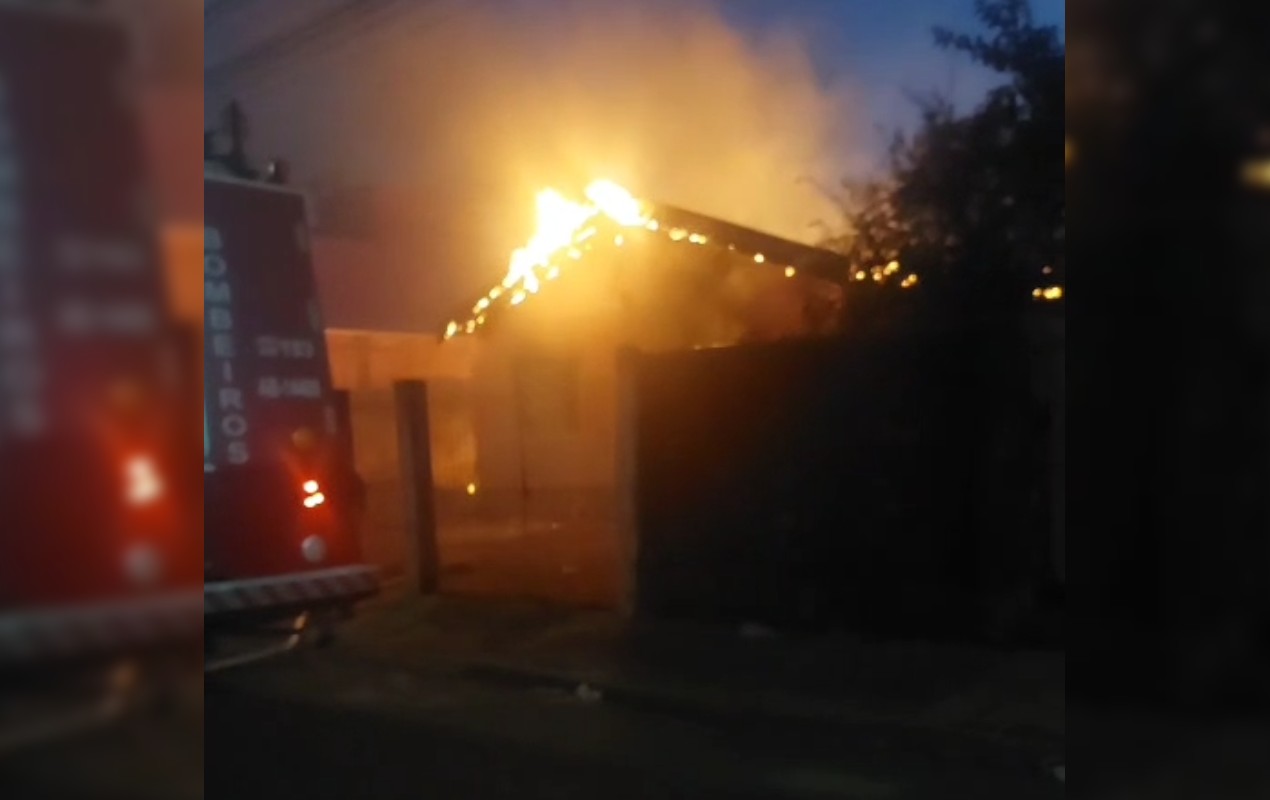 Mulher e bebê escapam sem ferimentos de incêndio em casa no interior de SP