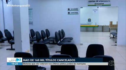 Mais de 160 mil títulos de eleitores são cancelados no Tocantins; entenda