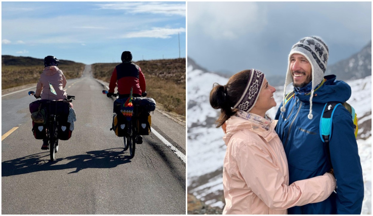 Casal pedala 16 mil km rumo à Copa, mas problema com visto interrompe viagem: 'Burocracia'
