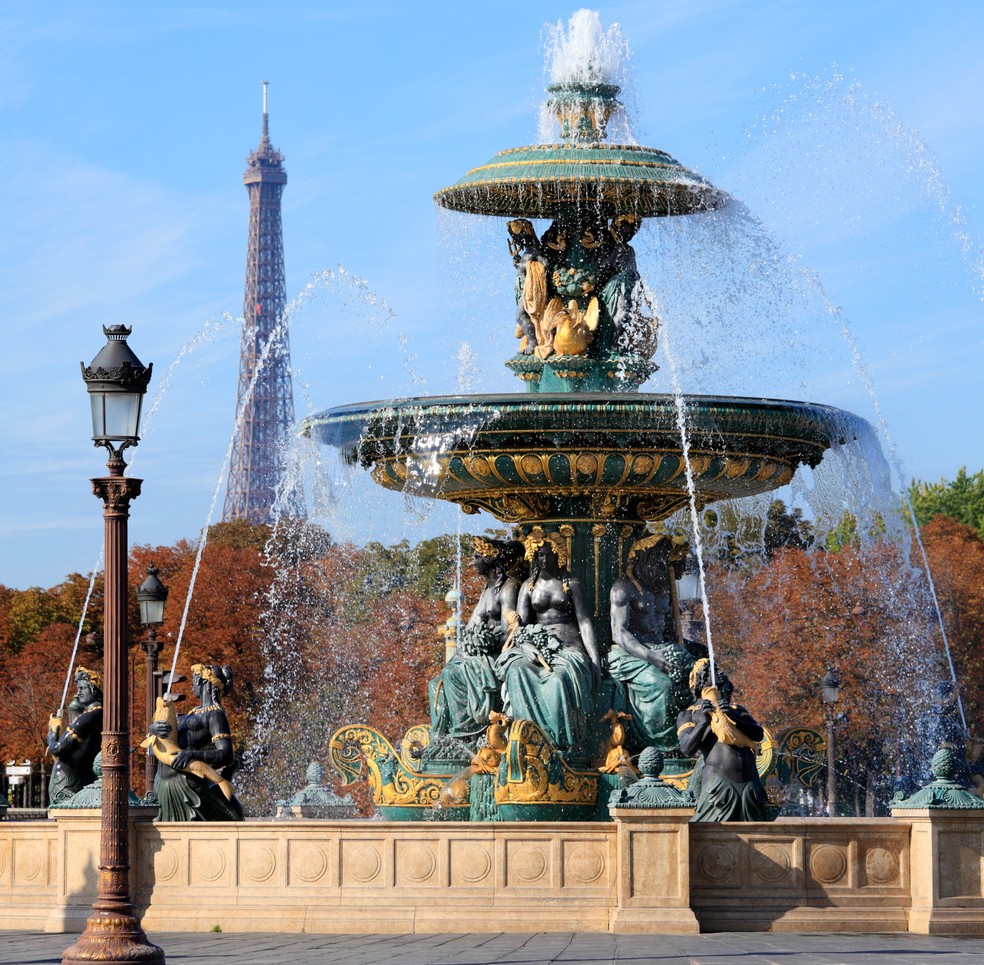 Praça da Concórdia, em Paris, França — Foto: Kstudio/Freepik