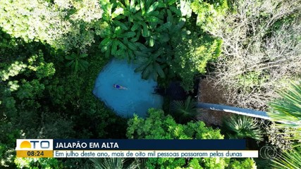 Mais de oito mil pessoas visitaram as dunas do Jalapão só em julho deste ano