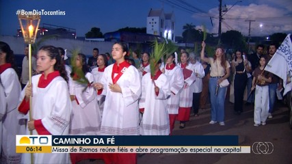 Fiéis fazem programação especial em missa de Ramos