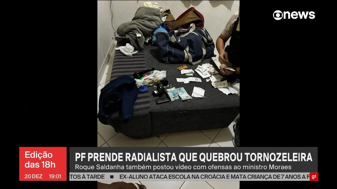 Radialista Roque Saldanha, foragido por participar nos atos antidemocráticos do 8 de janeiro, é preso pela PF no ES