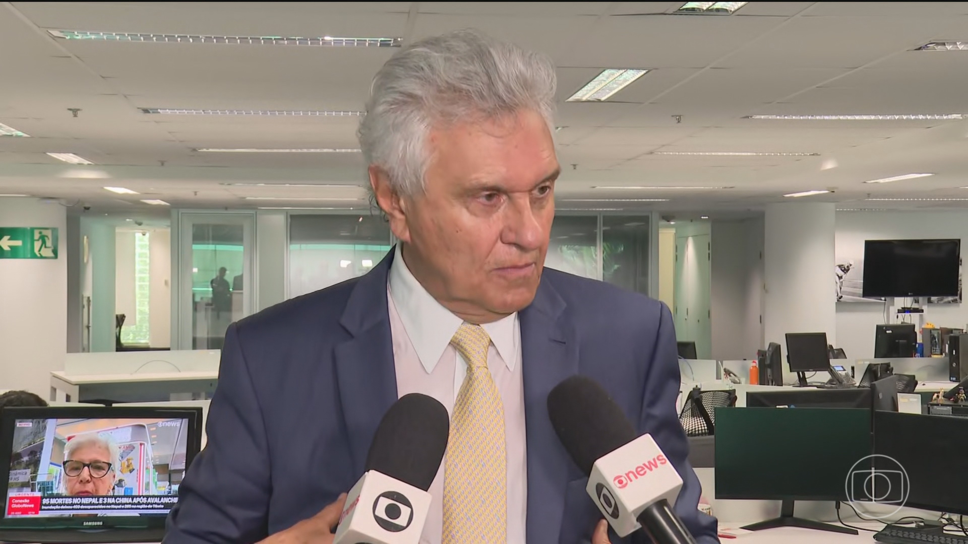 Ronaldo Caiado, candidato do PSD à Presidência, faz campanha no Rio