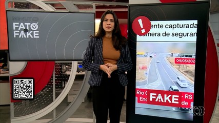 Fato ou Fake desmente suposto vídeo de enchente no RS