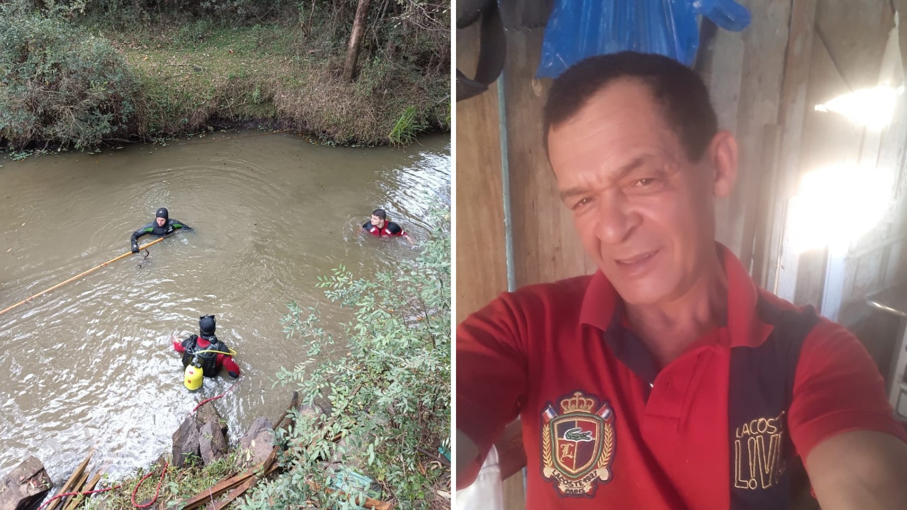 Filho é suspeito de matar pai, esquartejar corpo e jogá-lo em rio, no Paraná