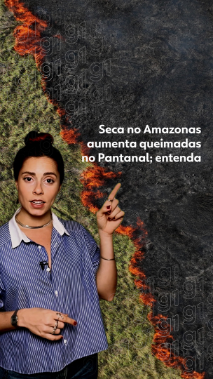 Seca no Amazonas aumenta queimadas no Pantanal...