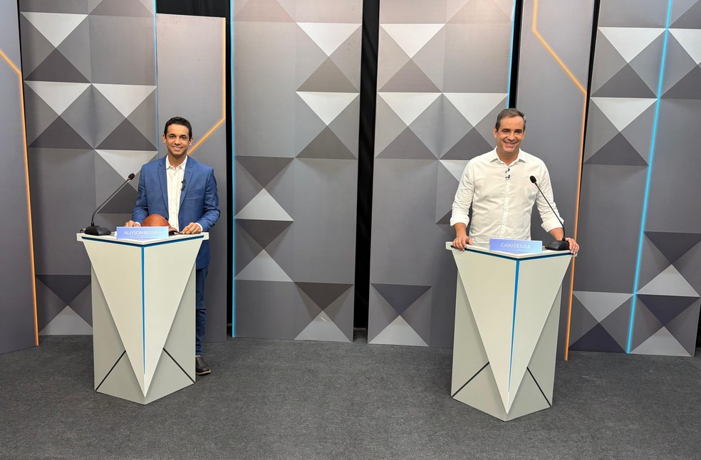 Allyson Bezerra e Cadu de Lula disputam o 2º turno no RN — Foto: Augusto César Gomes
