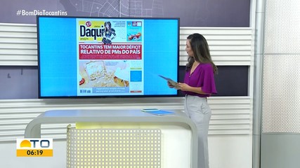 Déficit de PMs no Tocantins é destaque no Jornal Daqui