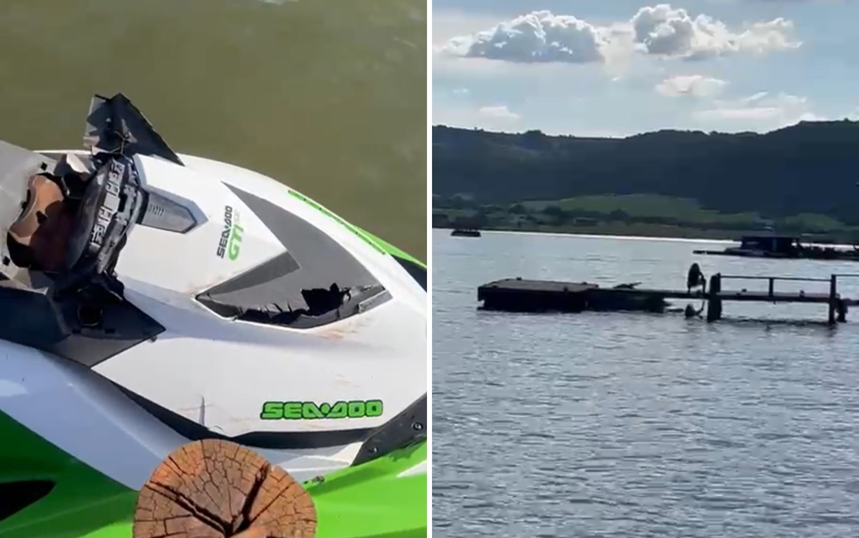 Piloto fica ferido após moto aquática bater em mesmo píer em que 6 pessoas morreram em acidente com lancha na divisa entre SP e MG