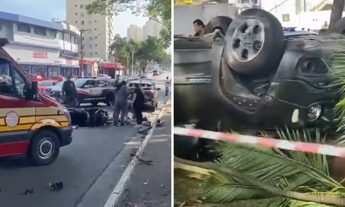 Uma pessoa morre e duas ficam feridas em acidente entre carro e motos na Zona Norte de SP