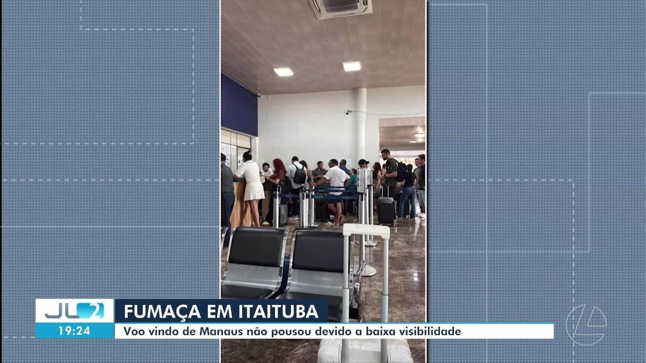 Fumaça de queimadas impede pouso de voo em Itaituba, no Pará