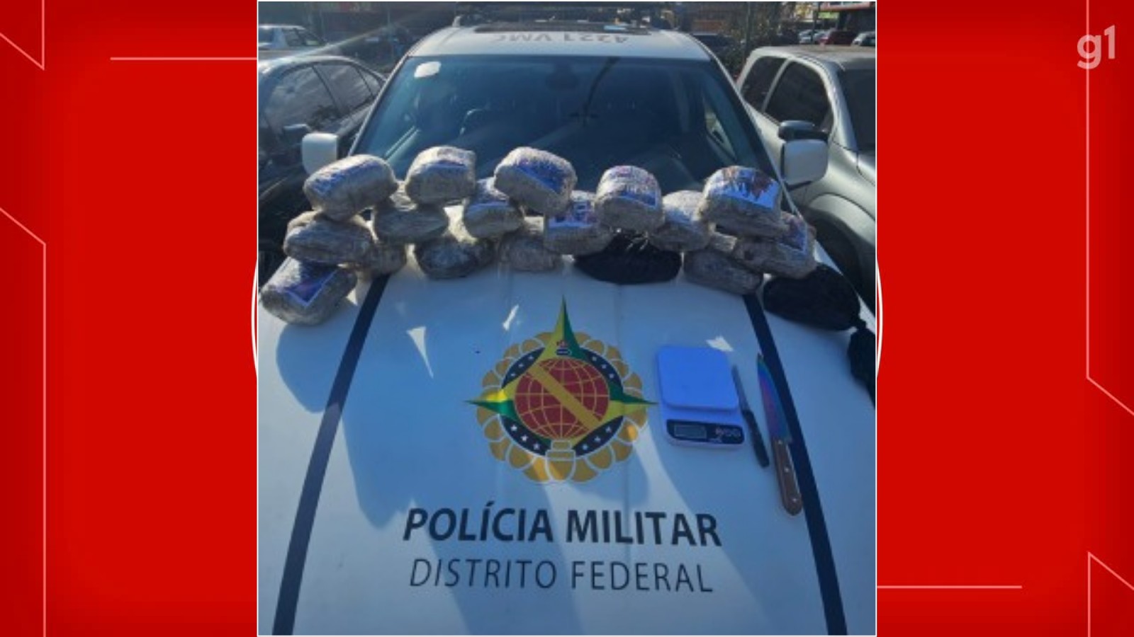 Trio é preso com R$ 100 mil em drogas em Taguatinga, no DF