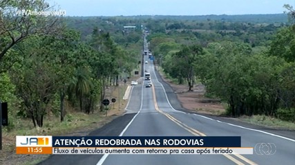 Fluxo de veículos nas rodovias do Tocantins aumentam com fim do feriado