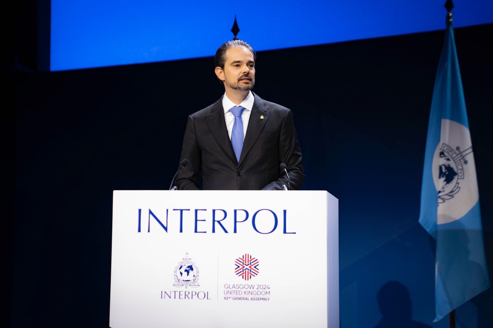 O delegado da Polícia Federal Valdecy Urquiza, de 43 anos, é o novo secretário-geral da Interpol — Foto: Polícia Federal