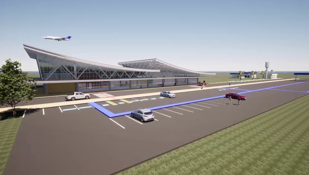 Projeto do novo aeroporto de Ariquemes — Foto: Reprodução