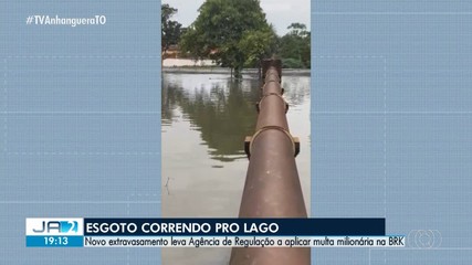 Novo extravasamento de esgoto leva agência aplicar multa milionária na BRK