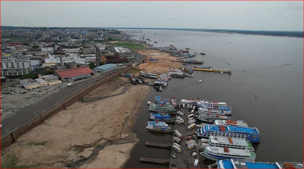 Rio Negro está cinco metros abaixo do esperado em Manaus | Amazonas | G1