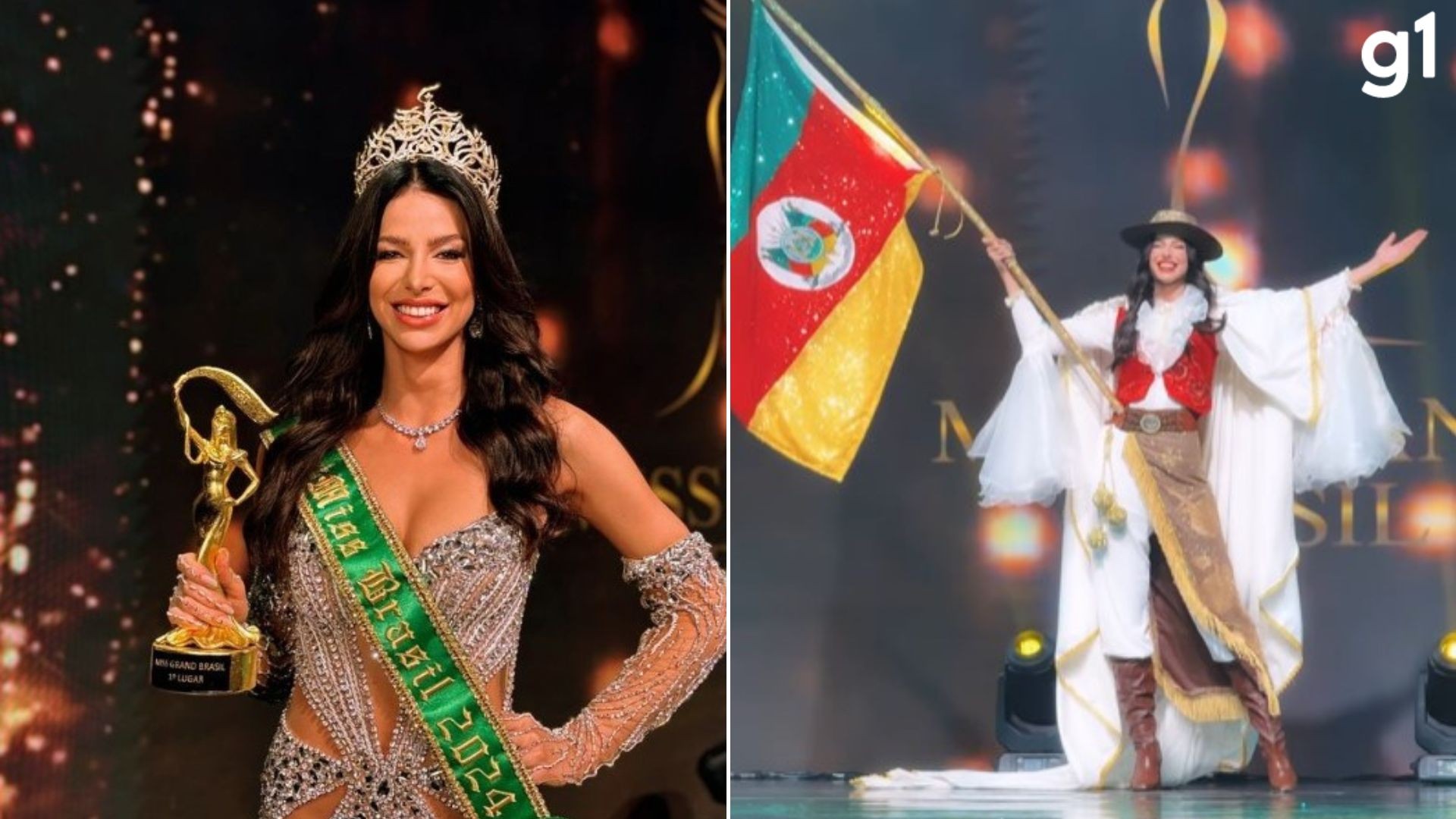 Representante do RS é eleita Miss Grand Brasil 2024; veja FOTOS | G1
