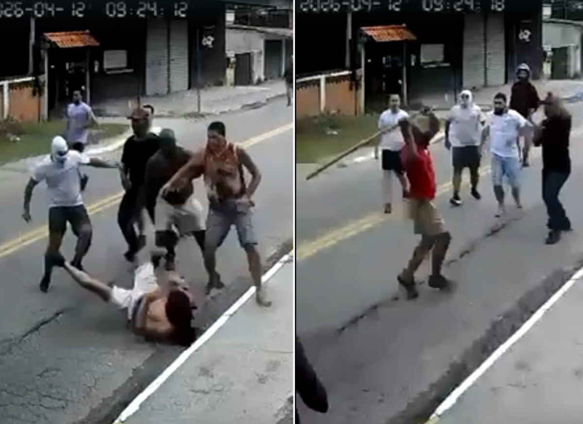 VÍDEO: Briga entre torcida organizada do Flamengo e Fluminense termina com tiros em Maricá 
